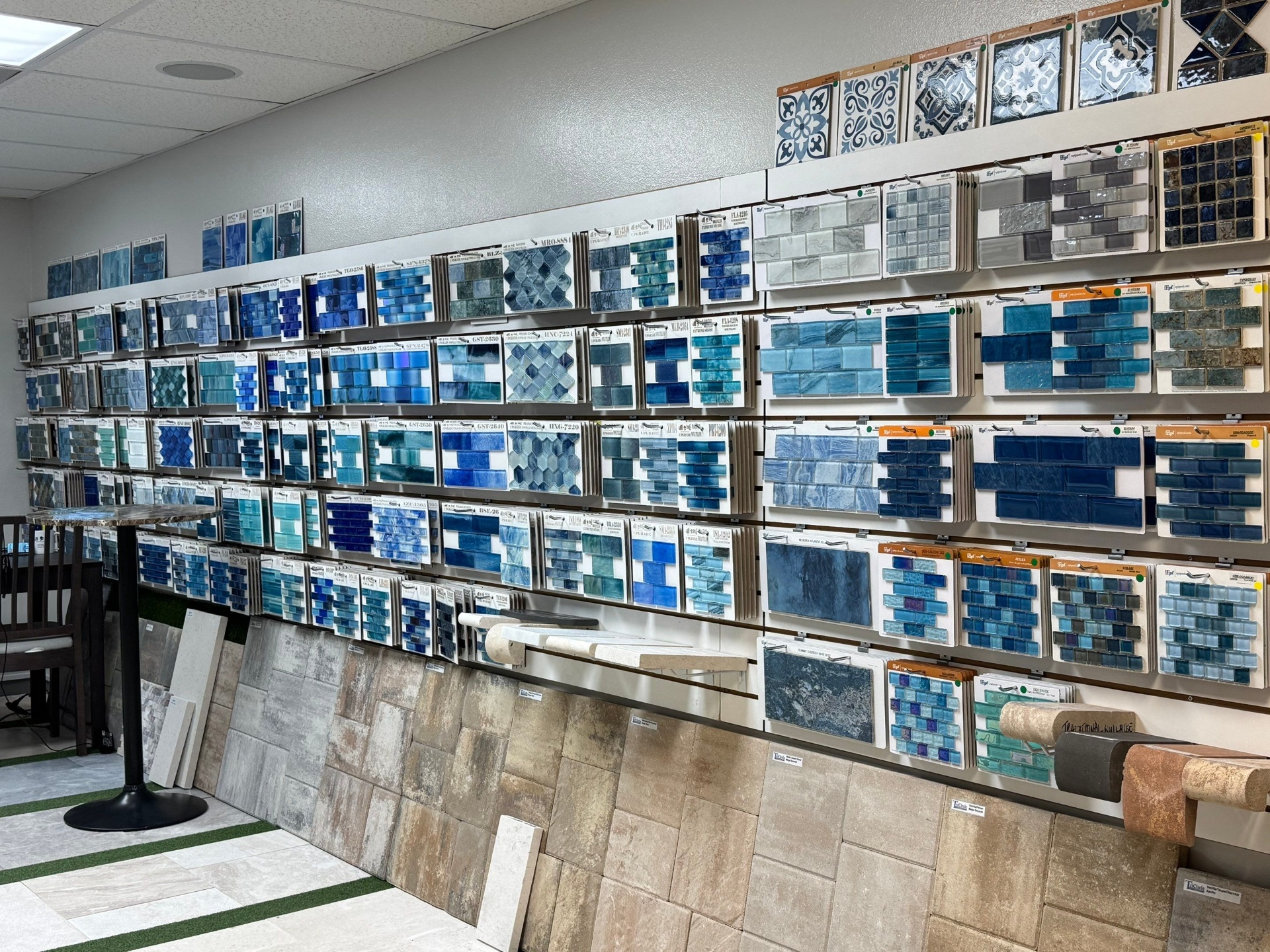Nelson Pool Company showroom material 1