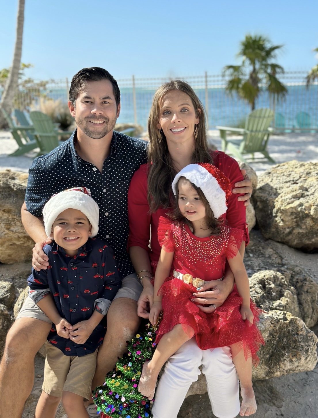 Anthony and Jayme Wilson with their family, owners of Nelson Pool Company