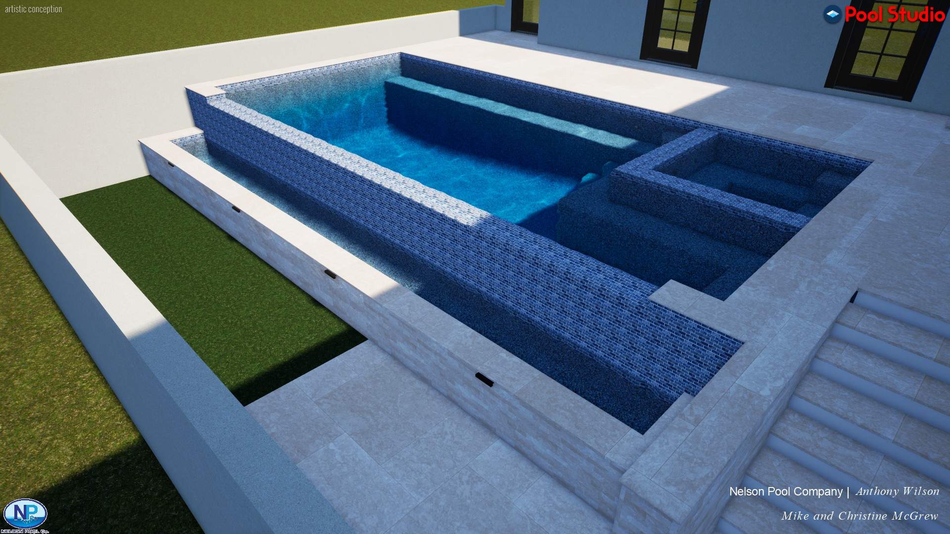 New Pool Build with Raised Spa in Sarasota — Nelson Pool Company