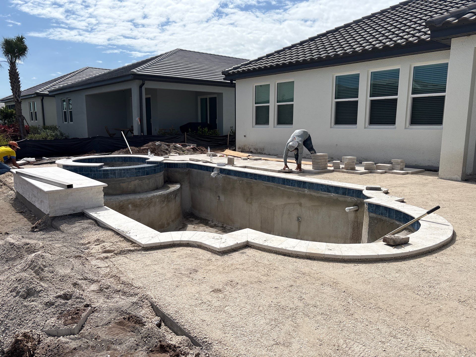 New Pool Construction in Progress in Lakewood Ranch — Nelson Pool Company
