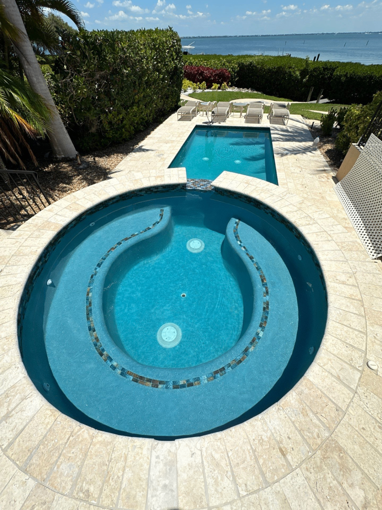 Longboat Key Spa and Pool Remodel Overlooking Sarasota Bay in Longboat Key — Nelson Pool Company