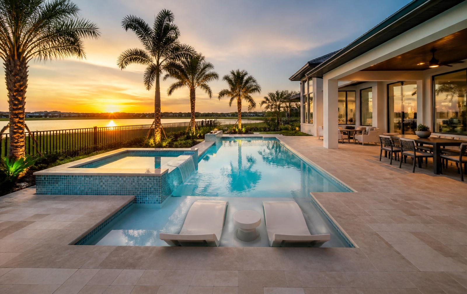 Pool construction and renovation in Wellen Park, Florida by Nelson Pool Company